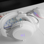 WHITE LINE WH85 Stereo gaming headset, 57mm drivers, white WHITE LINE WH85 Stereo gaming headset, 57mm drivers, white