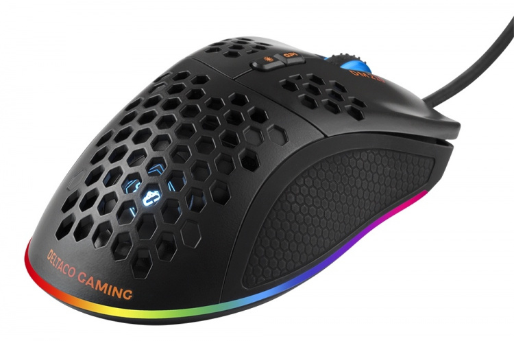 DELTACO GAMING DM210 lightweight gaming mouse, RGB, black DELTACO GAMING DM210 lightweight gaming mouse, RGB, black
