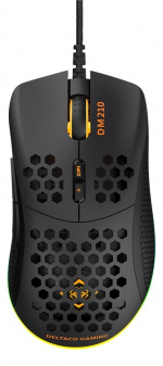 DELTACO GAMING DM210 lightweight gaming mouse, RGB, black DELTACO GAMING DM210 lightweight gaming mouse, RGB, black