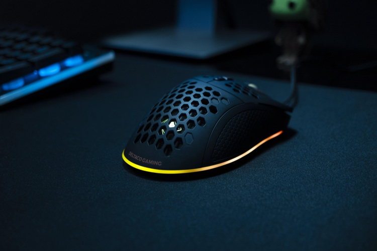 DELTACO GAMING DM210 lightweight gaming mouse, RGB, black DELTACO GAMING DM210 lightweight gaming mouse, RGB, black