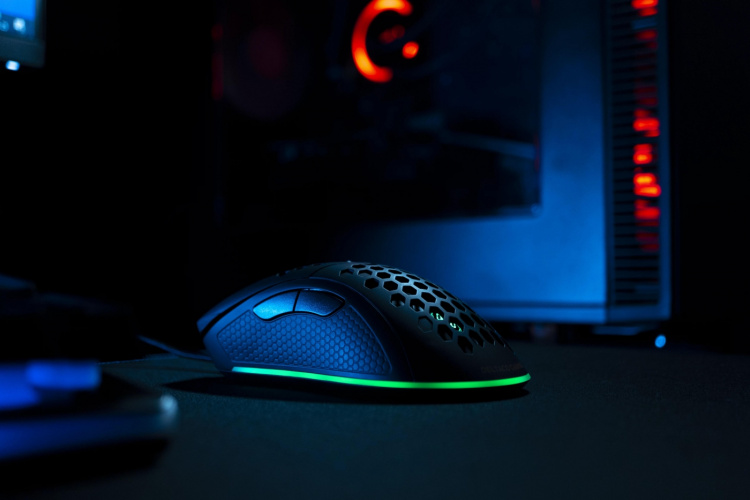 DELTACO GAMING DM210 lightweight gaming mouse, RGB, black DELTACO GAMING DM210 lightweight gaming mouse, RGB, black