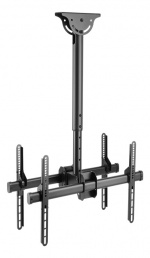 DELTACO OFFICE Telescopic back-to-back LED/LCD ceiling mount, 37-70