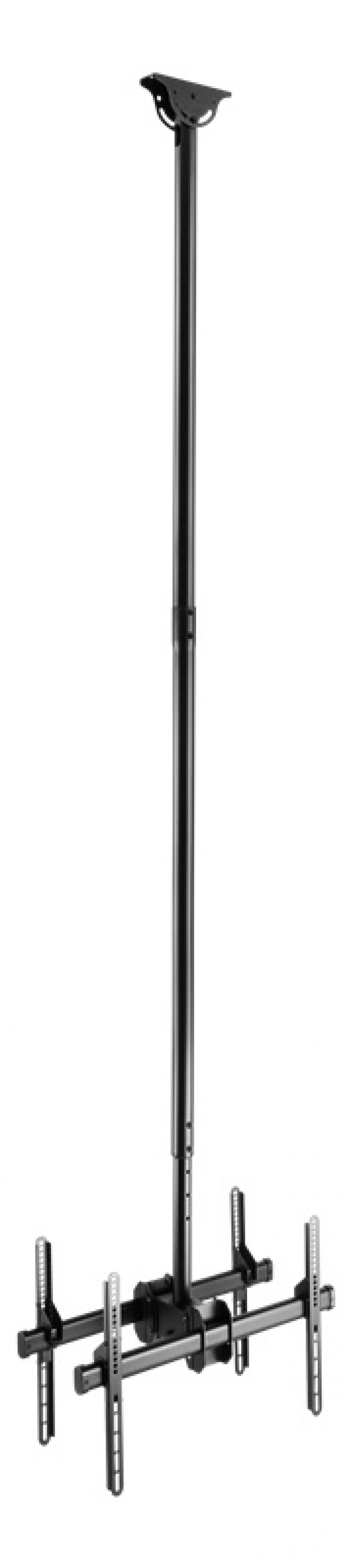 DELTACO OFFICE Telescopic back-to-back LED/LCD ceiling mount, 37-70