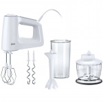 Braun Electric Whisk 500w + Accessories White HM Braun Electric Whisk 500w + Accessories White HM