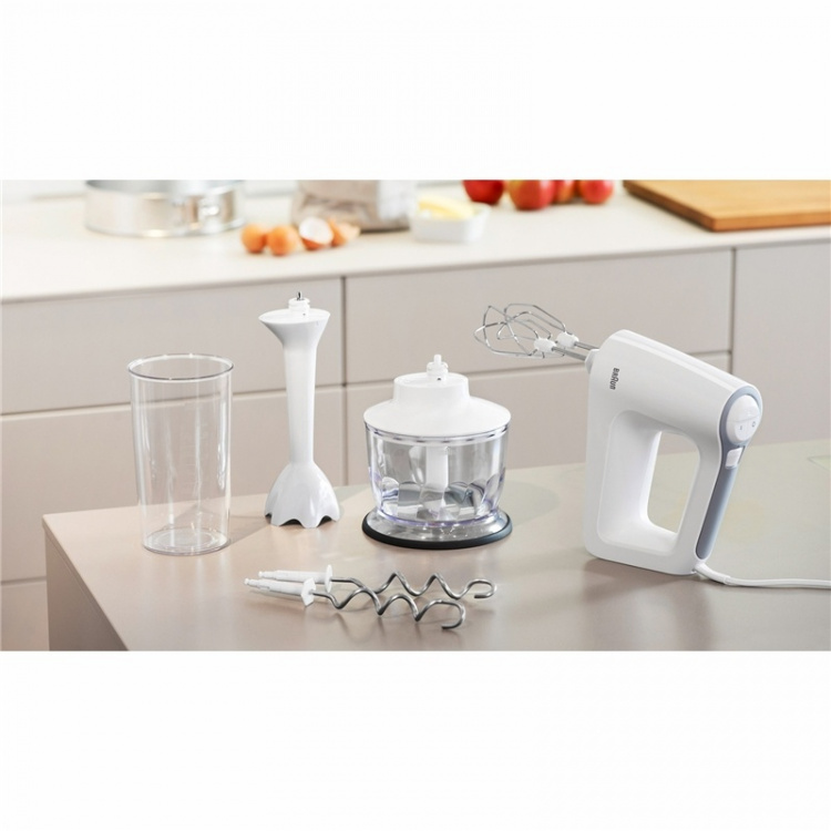 Braun Electric Whisk 500w + Accessories White HM Braun Electric Whisk 500w + Accessories White HM