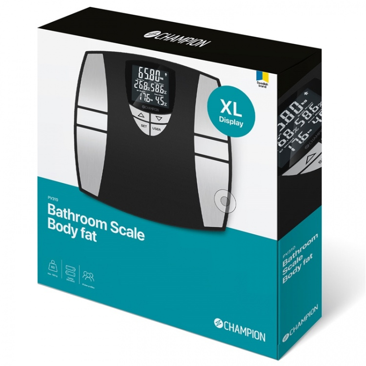 Champion Personvåg Body Fat 200kg Champion Personvåg Body Fat 200kg