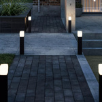 Smartwares Bollard Small 50cm LED Aluminum Black Smartwares Bollard Small 50cm LED Aluminum Black