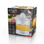 Adler Citruspress inkl Mätkanna 1L, Vit Adler Citruspress inkl Mätkanna 1L, Vit