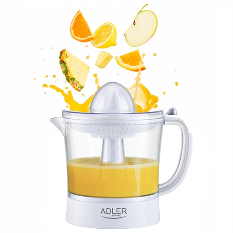 Adler Citruspress inkl Mätkanna 1L, Vit Adler Citruspress inkl Mätkanna 1L, Vit