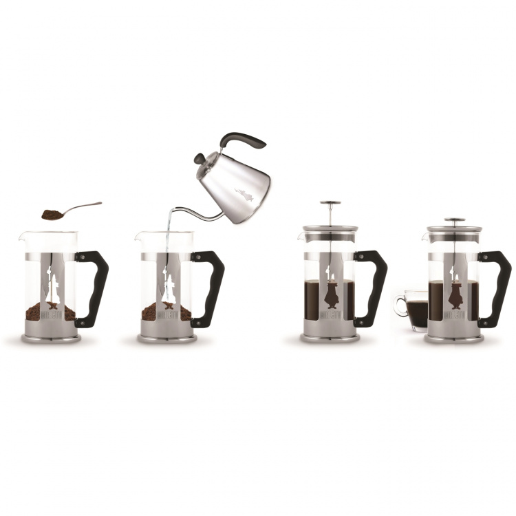 Bialetti French-press Preziosa 8 Koppar