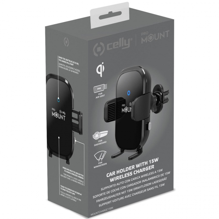 Celly Mobilhållare Trådlös laddning