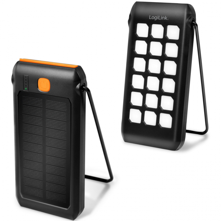 LogiLink Solar Power Bank 10.000mAh PD 18W LogiLink Solar Power Bank 10.000mAh PD 18W
