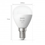 Philips Hue White E14 P45 Klot 1-pack