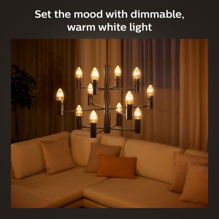 Philips Hue White Filament E14 Kron 30