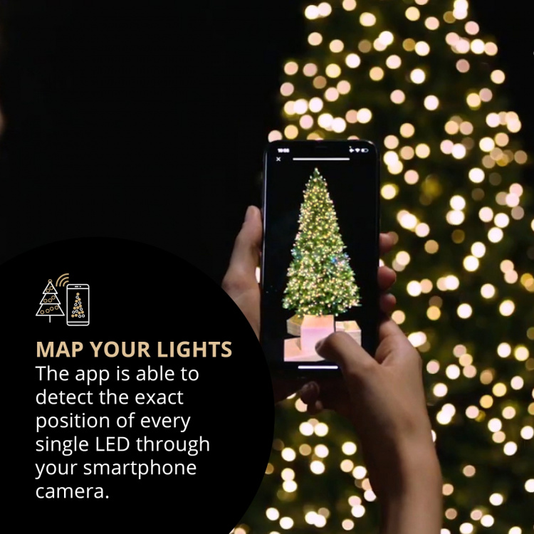 Twinkly Curtain 210 RGB+W LEDs Gen.II