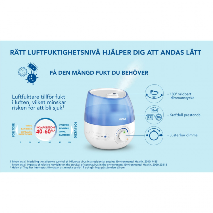 Vicks Luftfuktare Mini Cool Mist Ult