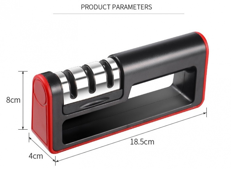 Herzberg 3-Stage Knife Sharpener