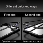 CAFELE iPhone X/XS Glass Case with Magnetic Lock for in Silver color