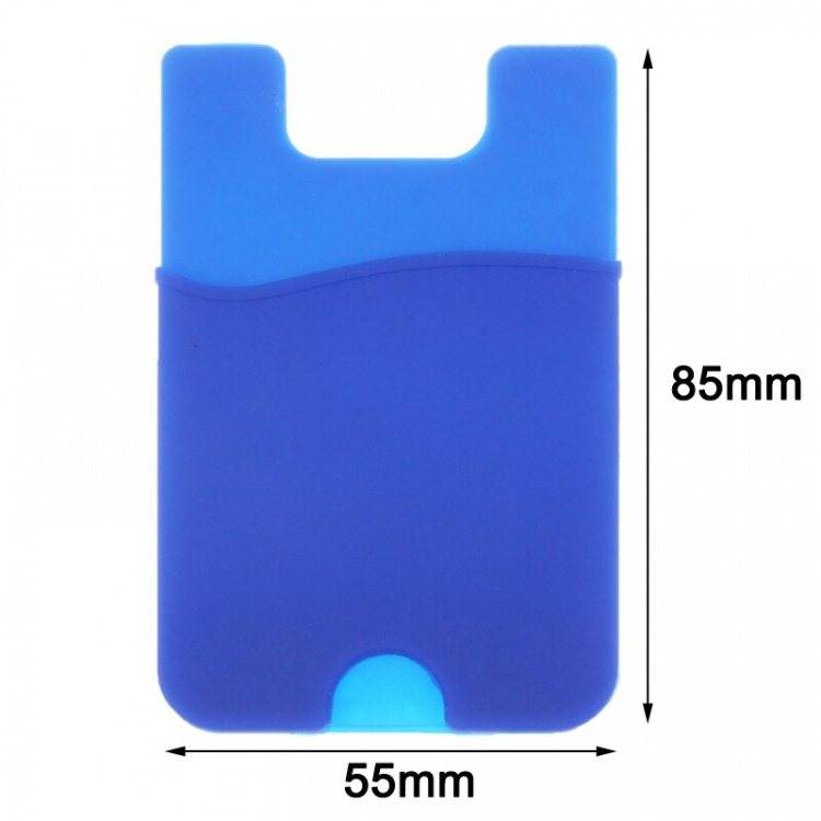 Smart Wallet Silicone Card Holder - Universal Blue Smart Wallet Silicone Card Holder - Universal Blue