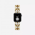 Stylish Metal Band for Apple Watch 38/40/41mm, Gold/White Stylish Metal Band for Apple Watch 38/40/41mm, Gold/White