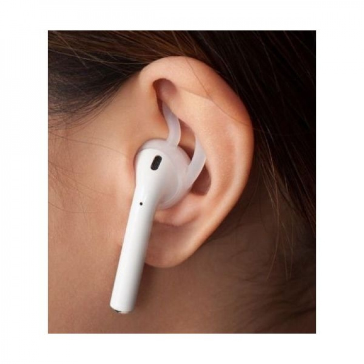 Rubber sleeve for Apple Airpods, White Rubber sleeve for Apple Airpods, White