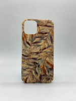 Marble case with summer hot leaves for iPhone 11 Pro Max