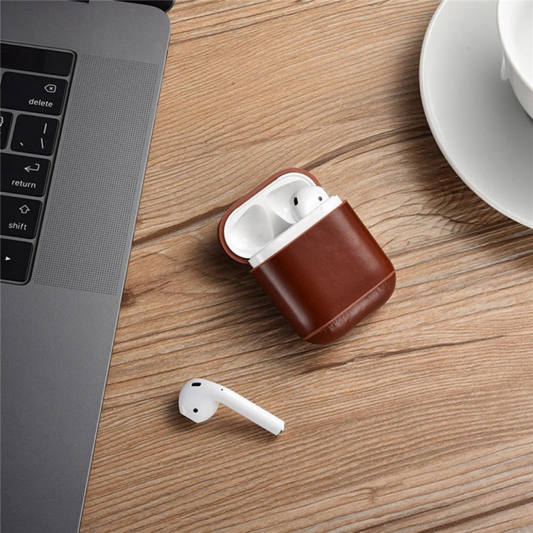 Leather case for Apple Airpods with buckle