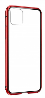 Stylish case with colored edges for iPhone 12 Mini, Red