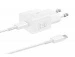 Samsung EP-T2510N GaN Wall Charger USB-C 25W + Cable, White Samsung EP-T2510N GaN Wall Charger USB-C 25W + Cable, White