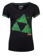 Zelda - Triforce Splatter Womens T-shirt, S