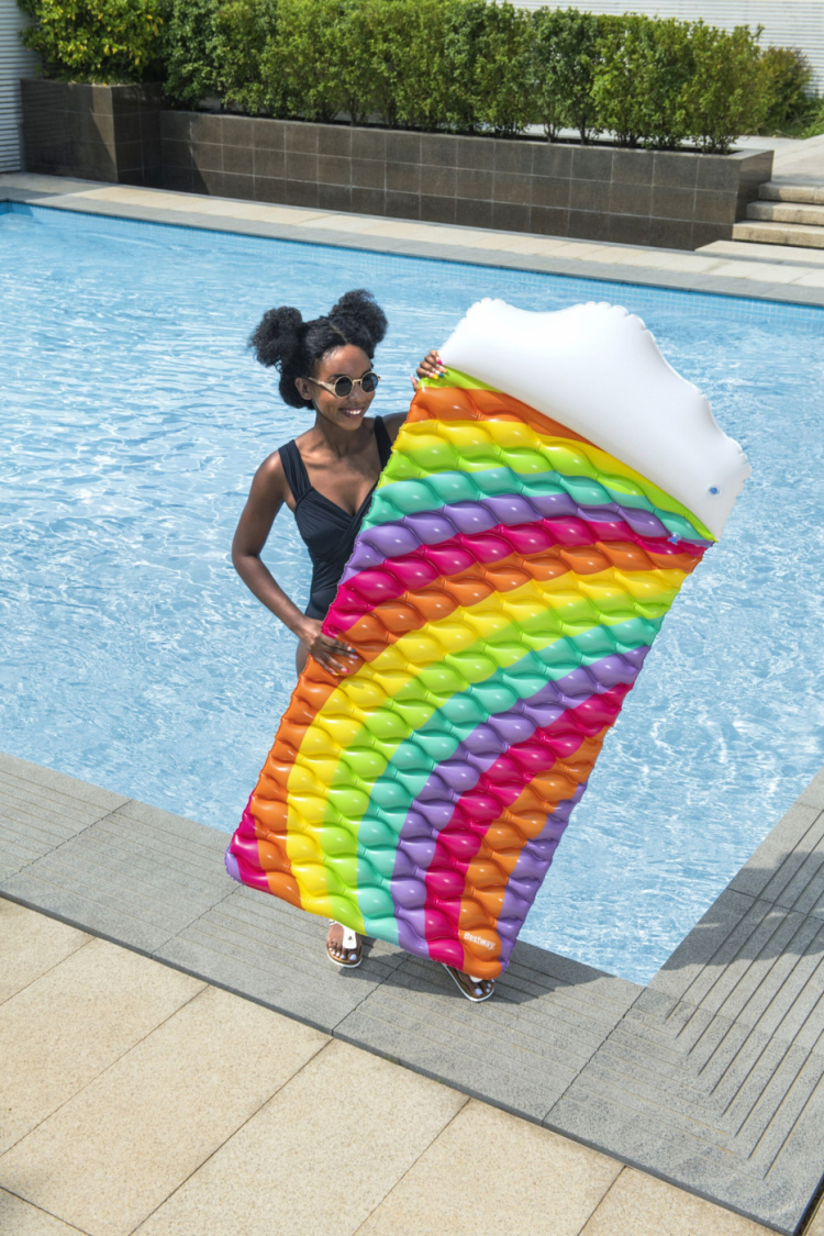 Bestway Rainbow Dreams Floating Mat 2.16m x 80cm Bestway Rainbow Dreams Floating Mat 2.16m x 80cm