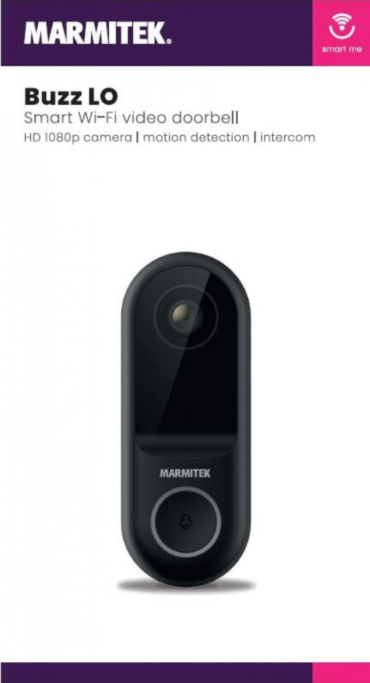 Marmitek Smart BuzzLO Video Doorbell HD1080p camera Marmitek Smart BuzzLO Video Doorbell HD1080p camera