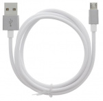 Cable USB-A - MicroUSB 2.4A, 1m, White