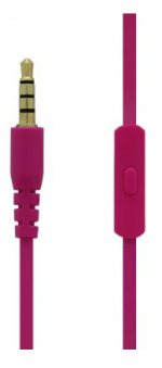 Earphones, in-ear with Microphone, Pink