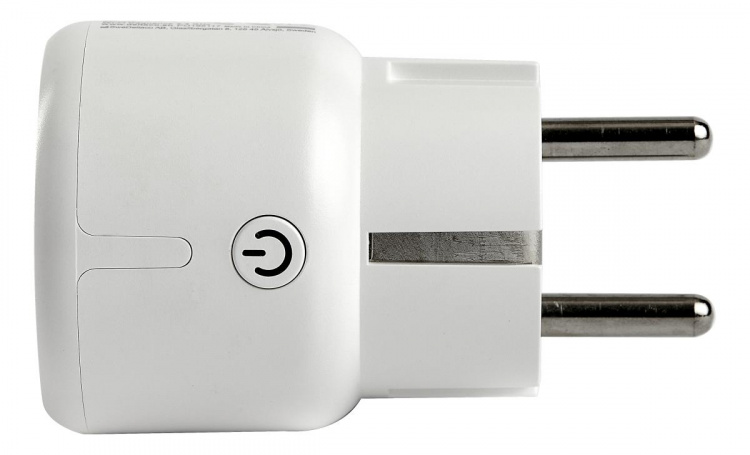 DELTACO SMART HOME strömbrytare, LED-indikator, WiFi 2,4GHz, 1xCEE 7/3, 10A, timer, 3-pack, Vit