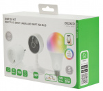 DELTACO SMART HOME Starter Kit w. Plug, Camera and RGB Lamp