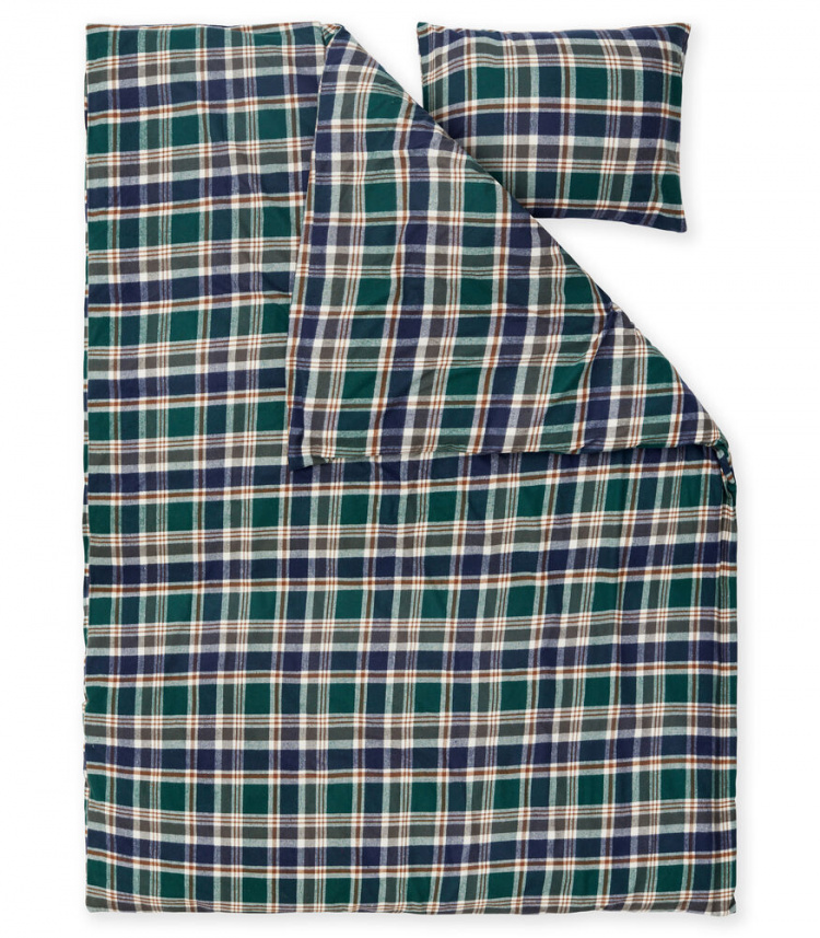 Lord Nelson Bedding set Mellbyn Flannel, Green