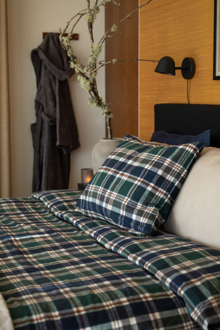 Lord Nelson Bedding set Mellbyn Flannel, Green