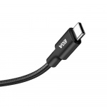 Snabbladdande USB-C till USB-C 6A 240W, 2 m, Svart
