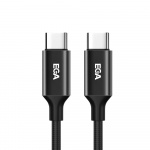 Fast Charging USB-C to USB-C 3A , 1m, Black Fast Charging USB-C to USB-C 3A , 1m, Black