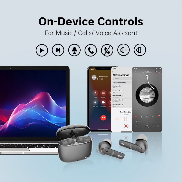 ET05 True Wireless Bluetooth Headphones, Black ET05 True Wireless Bluetooth Headphones, Black