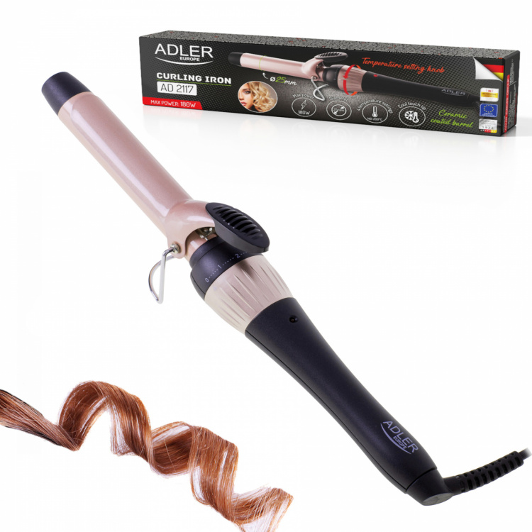 Adler AD 2117 Curling iron - 25 mm - temp. control Adler AD 2117 Curling iron - 25 mm - temp. control