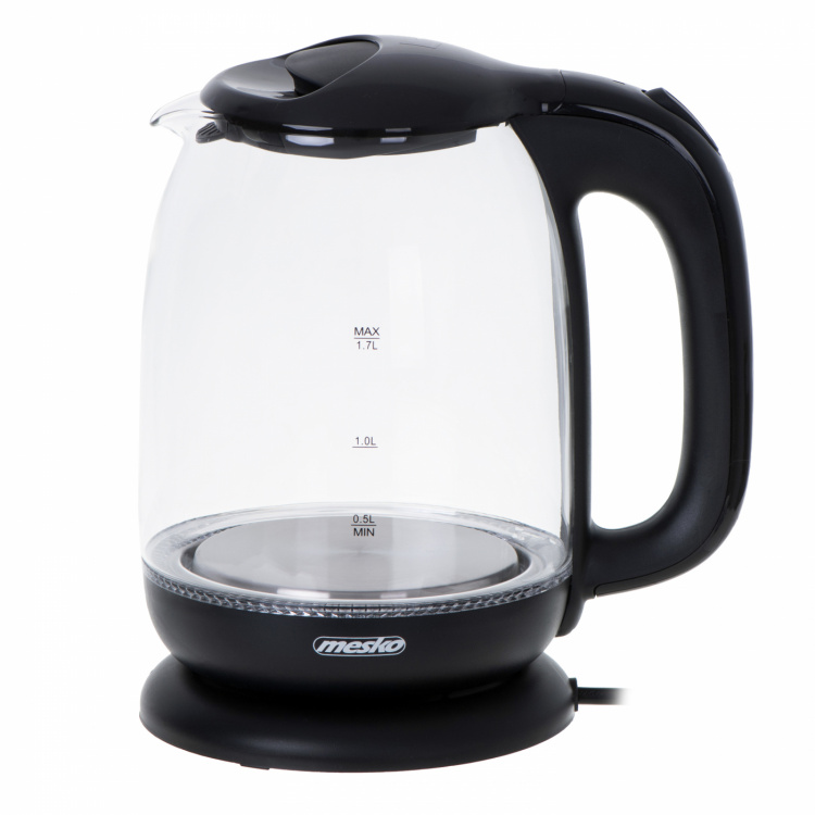 Mesko MS 1302 Kettle glass 1,7 L, black 