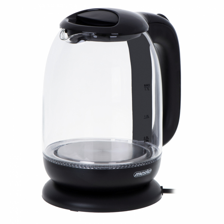 Mesko MS 1302 Kettle glass 1,7 L, black 