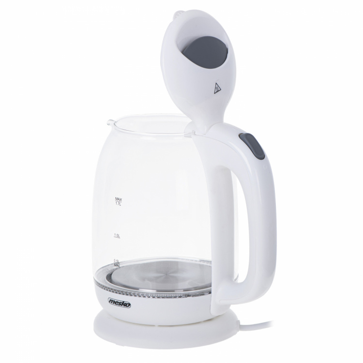 Mesko MS 1302 Kettle glass 1,7 L, White