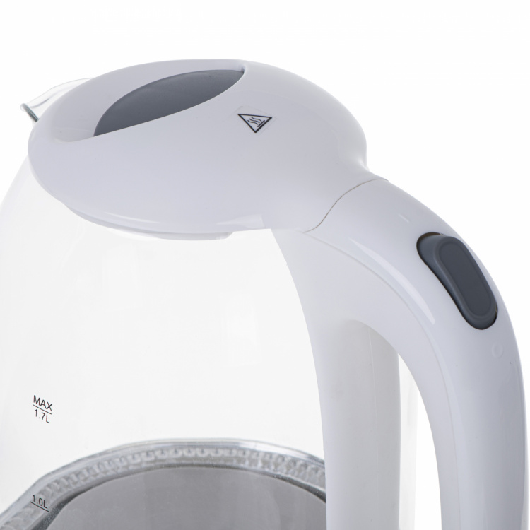 Mesko MS 1302 Kettle glass 1,7 L, White