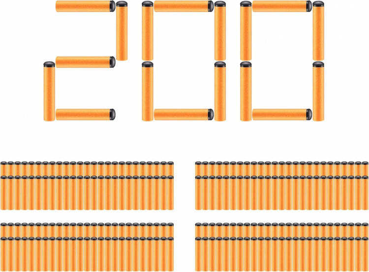Foam darts compatible with NERF, 200 pcs