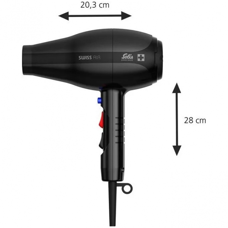 Solis Swiss Air Black 360° Hairdryer Solis Swiss Air Black 360° Hairdryer