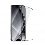 Tempered glass with metal frame for iPhone 16 Pro Max Tempered glass with metal frame for iPhone 16 Pro Max