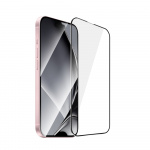 Tempered glass with metal frame for iPhone 15 Tempered glass with metal frame for iPhone 15